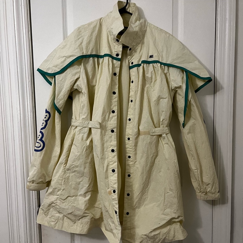 Melody Ehsani Cream and Green Jacket
